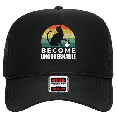 Become Ungovernable I Do What I Want Funny Cat Trucker Hat
