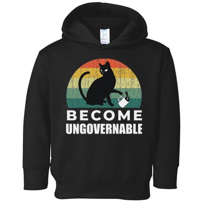 Become Ungovernable I Do What I Want Funny Cat Toddler Hoodie