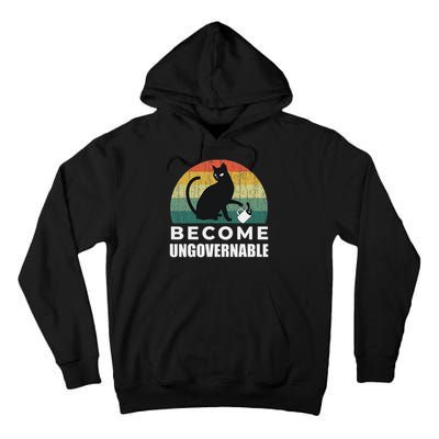 Become Ungovernable I Do What I Want Funny Cat Tall Hoodie