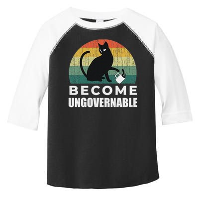 Become Ungovernable I Do What I Want Funny Cat Toddler Fine Jersey T-Shirt