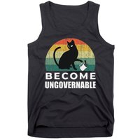 Become Ungovernable I Do What I Want Funny Cat Tank Top