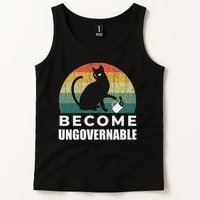 Become Ungovernable I Do What I Want Funny Cat Tank Top