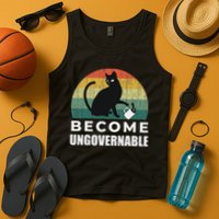Become Ungovernable I Do What I Want Funny Cat Tank Top