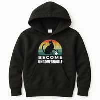 Become Ungovernable I Do What I Want Funny Cat Kids Hoodie