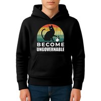 Become Ungovernable I Do What I Want Funny Cat Kids Hoodie