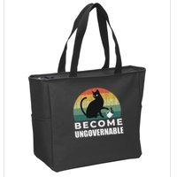 Become Ungovernable I Do What I Want Funny Cat Zip Tote Bag