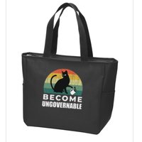Become Ungovernable I Do What I Want Funny Cat Zip Tote Bag