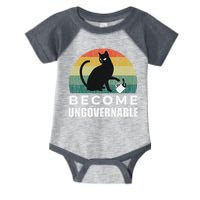 Become Ungovernable I Do What I Want Funny Cat Infant Baby Jersey Bodysuit