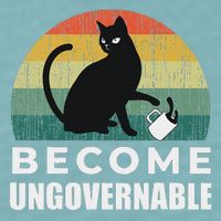 Become Ungovernable I Do What I Want Funny Cat Sueded Cloud Jersey T-Shirt