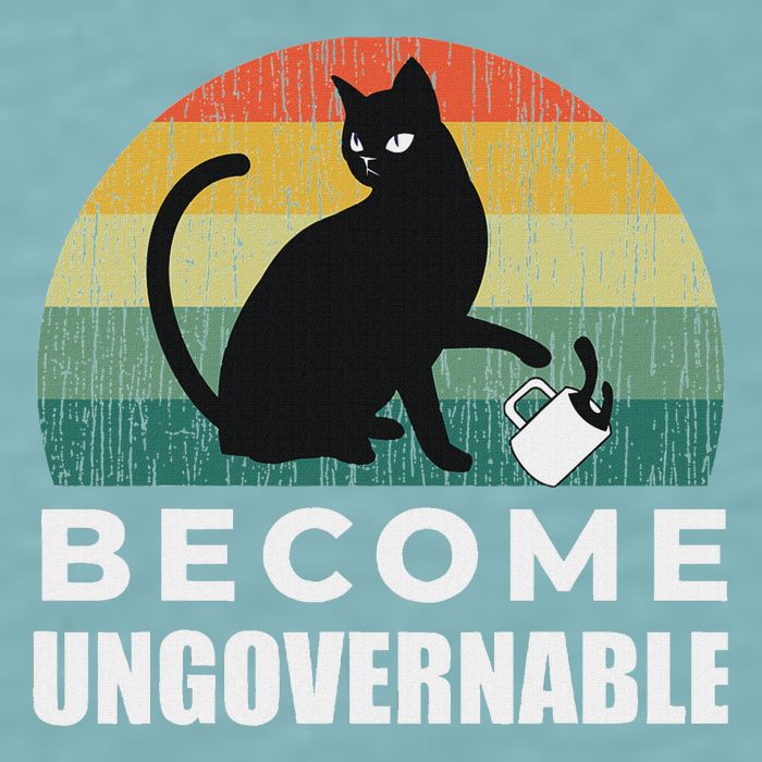 Become Ungovernable I Do What I Want Funny Cat Sueded Cloud Jersey T-Shirt