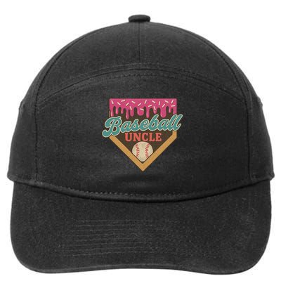 Baseball Uncle Ice Cream Drip 7-Panel Snapback Hat