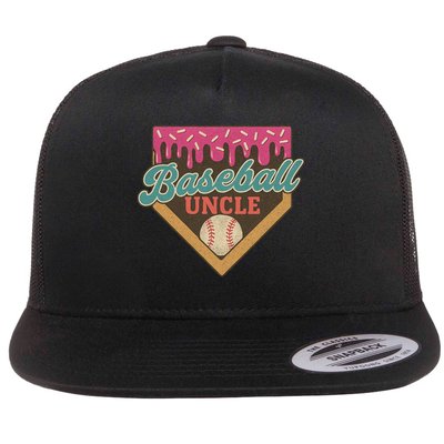 Baseball Uncle Ice Cream Drip Flatbill Hat