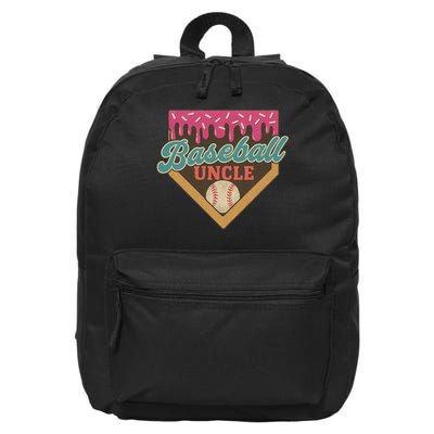 Baseball Uncle Ice Cream Drip 16 in Basic Backpack