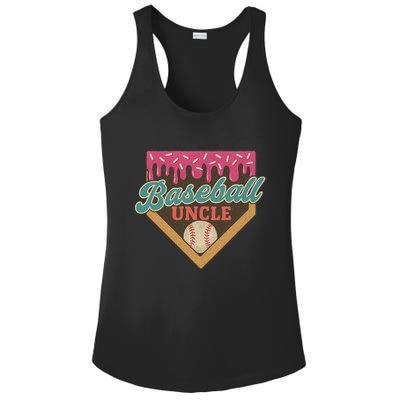 Baseball Uncle Ice Cream Drip Ladies PosiCharge Competitor Racerback Tank