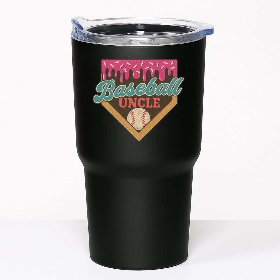 Baseball Uncle Ice Cream Drip Tumbler