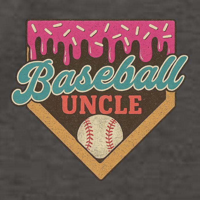 Baseball Uncle Ice Cream Drip Vector Backpack