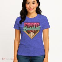 Baseball Uncle Ice Cream Drip Womens T-Shirt