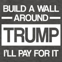 Build a Wall Around Trump I'll Pay For It Vector Backpack