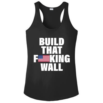 Build That F*cking Wall Ladies PosiCharge Competitor Racerback Tank
