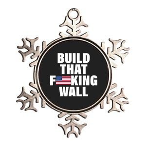 Build That F*cking Wall Metallic Star Ornament