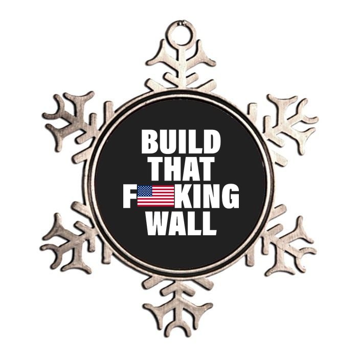 Build That F*cking Wall Metallic Star Ornament