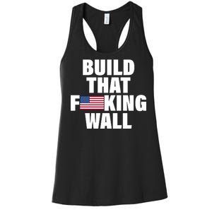 Build That F*cking Wall Women's Racerback Tank