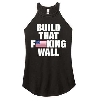 Build That F*cking Wall Women's Perfect Tri Rocker Tank