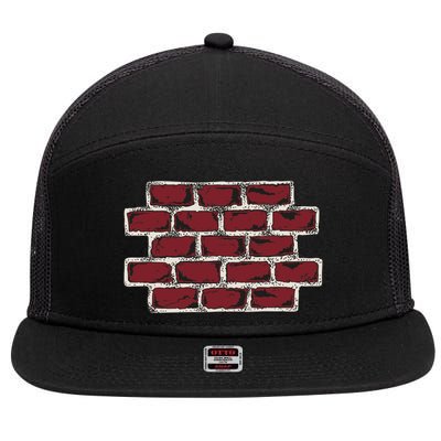 Build The Brick Wall Trump 7 Panel Mesh Trucker Snapback Hat