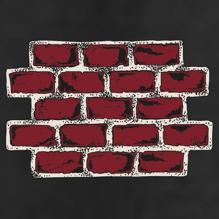 Build The Brick Wall Trump 7 Panel Mesh Trucker Snapback Hat