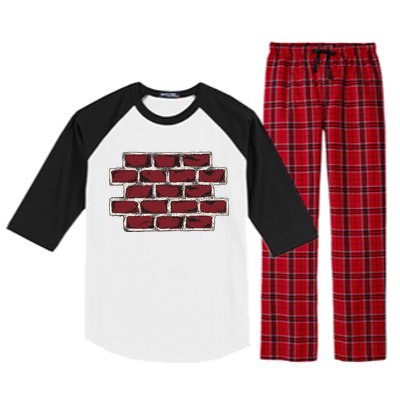 Build The Brick Wall Trump Raglan Sleeve Pajama Set