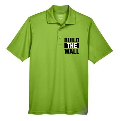 Build The Wall Box Logo Men's Origin Performance Pique Polo