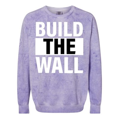 Build The Wall Box Logo Colorblast Crewneck Sweatshirt