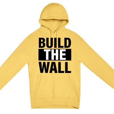 Build The Wall Box Logo Premium Pullover Hoodie