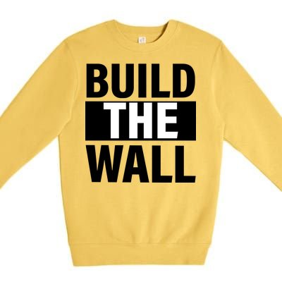 Build The Wall Box Logo Premium Crewneck Sweatshirt