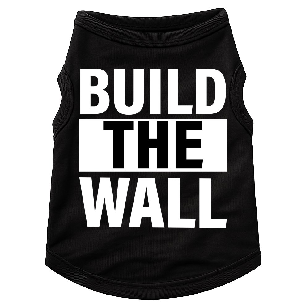 Build The Wall Box Logo Doggie Tank