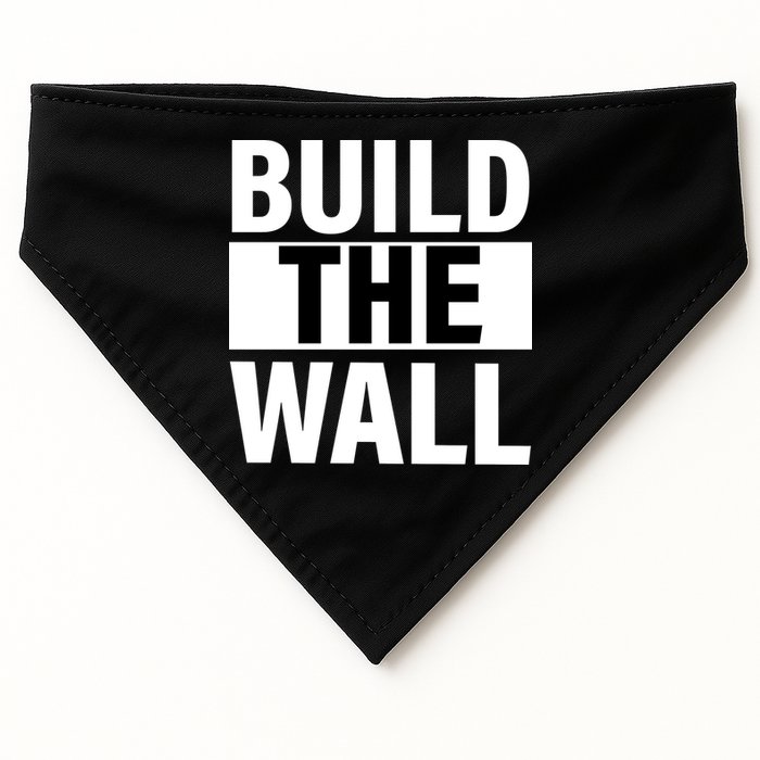 Build The Wall Box Logo USA-Made Doggie Bandana