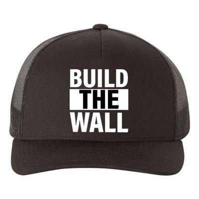 Build The Wall Box Logo Yupoong Adult 5-Panel Trucker Hat