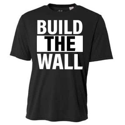 Build The Wall Box Logo Cooling Performance Crew T-Shirt