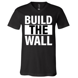 Build The Wall Box Logo V-Neck T-Shirt