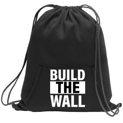 Build The Wall Box Logo Sweatshirt Cinch Pack Bag