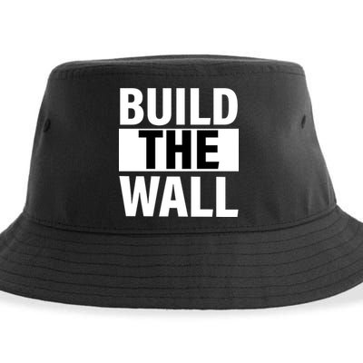 Build The Wall Box Logo Sustainable Bucket Hat