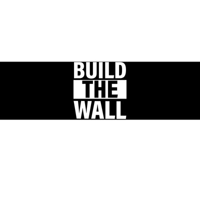 Build The Wall Box Logo Bumper Sticker