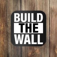 Build The Wall Box Logo Coaster