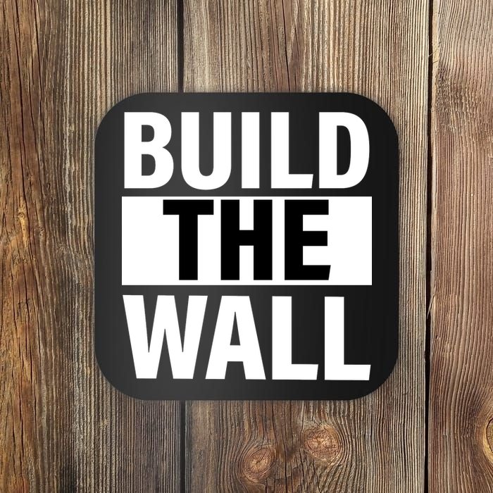 Build The Wall Box Logo Coaster