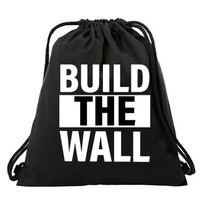 Build The Wall Box Logo Drawstring Bag