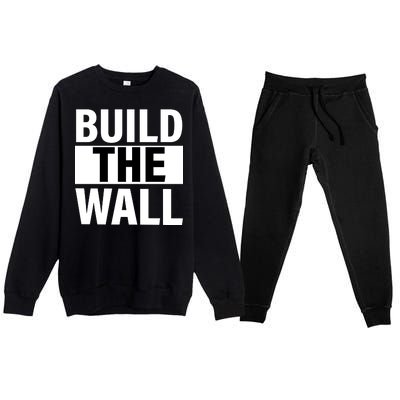 Build The Wall Box Logo Premium Crewneck Sweatsuit Set