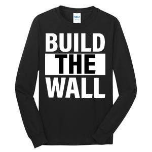 Build The Wall Box Logo Tall Long Sleeve T-Shirt