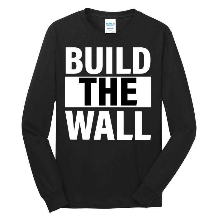 Build The Wall Box Logo Tall Long Sleeve T-Shirt