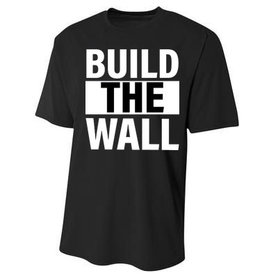 Build The Wall Box Logo Performance Sprint T-Shirt