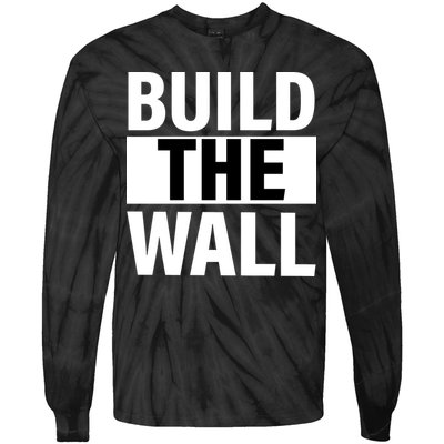 Build The Wall Box Logo Tie-Dye Long Sleeve Shirt
